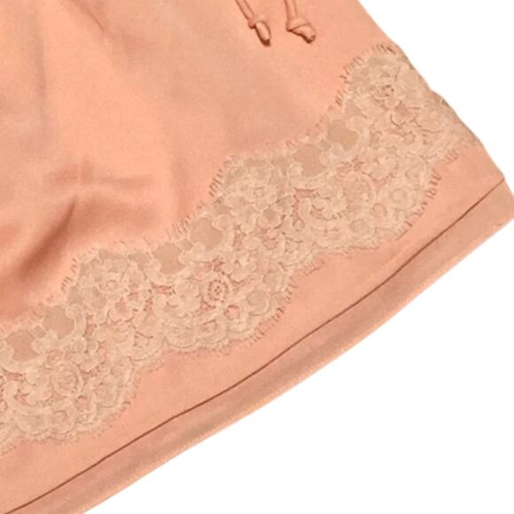 NWOT Banana Republic Peach With Ivory  Lace Detail Mini Skirt Size Small - Picture 9 of 16